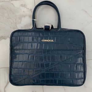 NWT - Corkcicle Navy Croc Baldwin Boxer Lunchbox